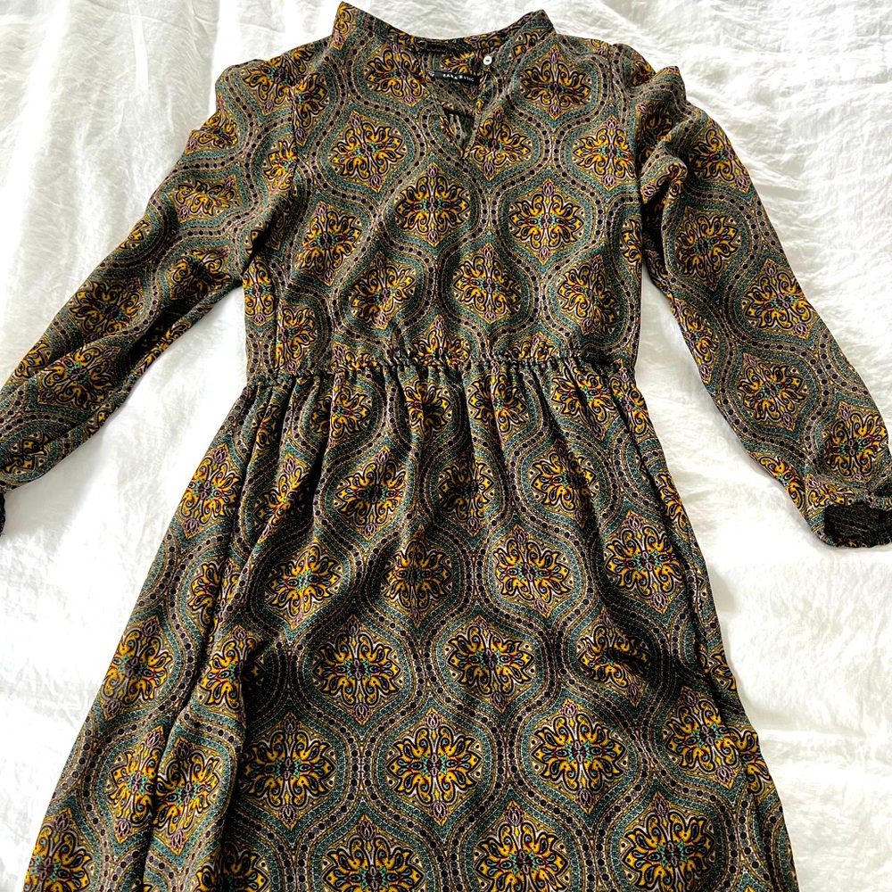 Zara Long Sleeve Mini Dress